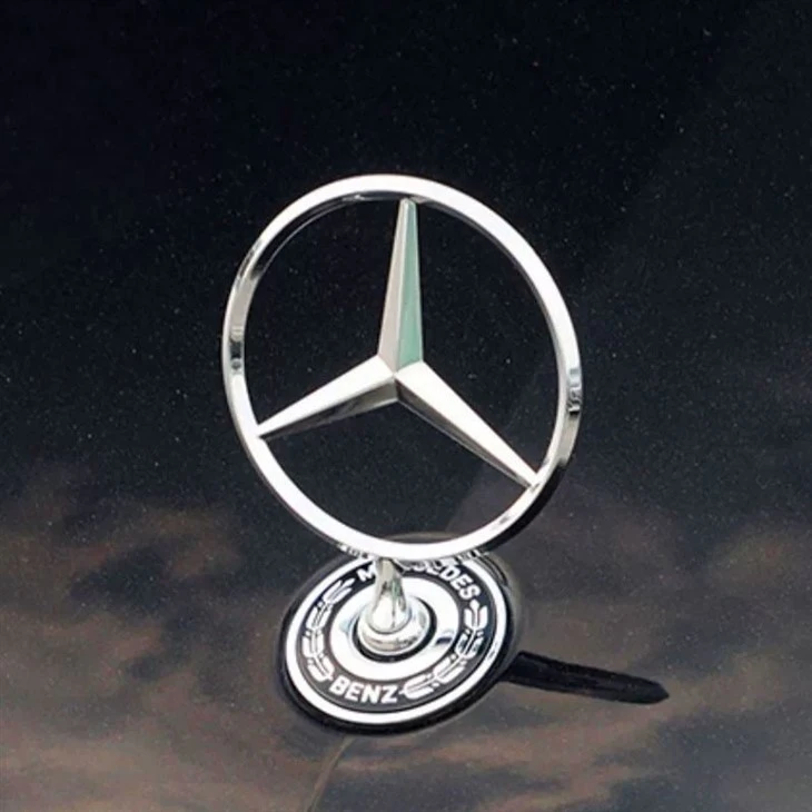 Chrome Emblem Logo For Mercedes Benz