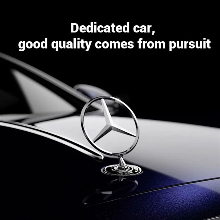 Chrome Emblem Logo For Mercedes Benz